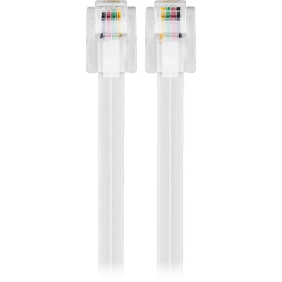 Insignia™ - NS-TPLC1002 100' Landline Phone Cord - White - Picture 2 of 9